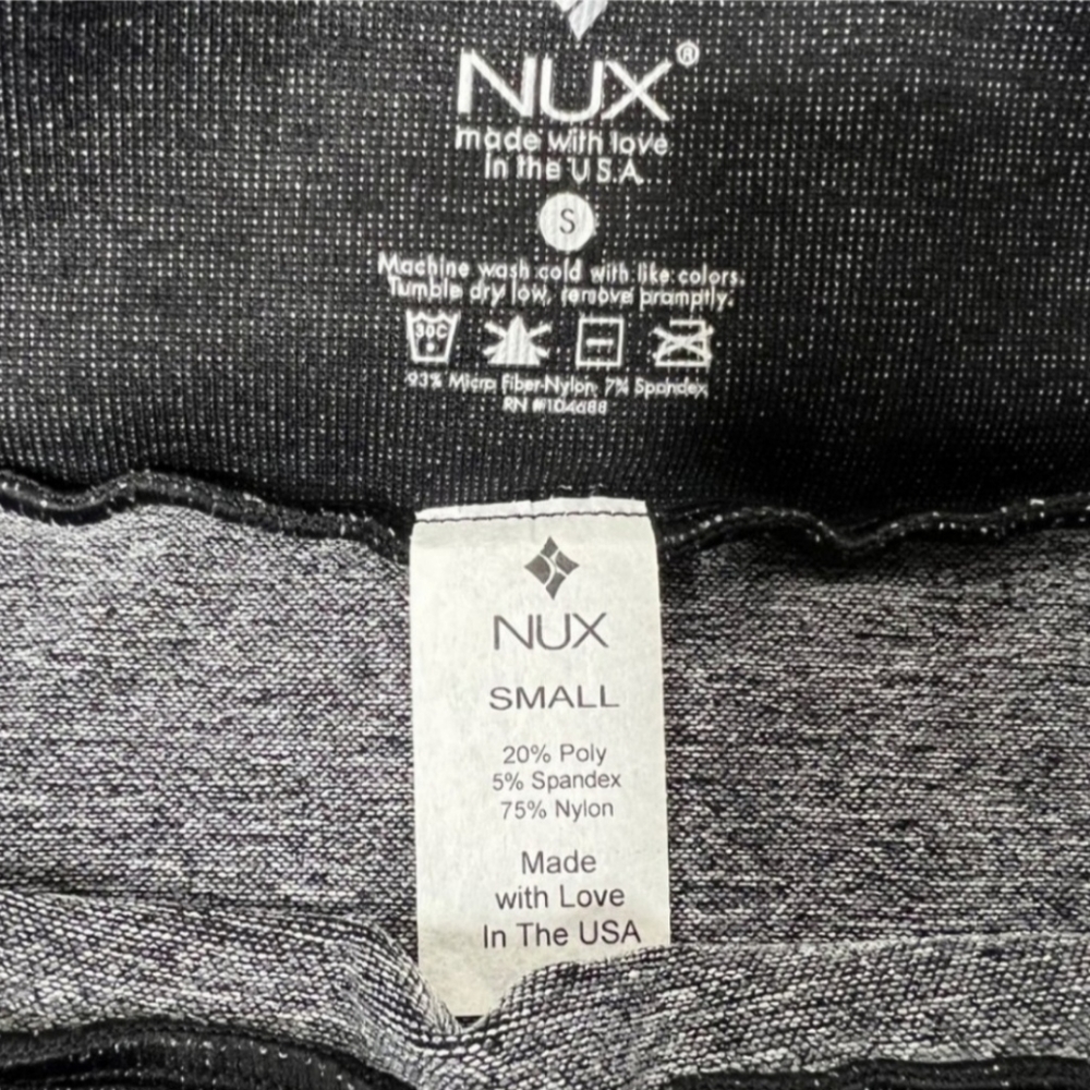 NUX London leggings Heather black Sz SM - Picture 6 of 8